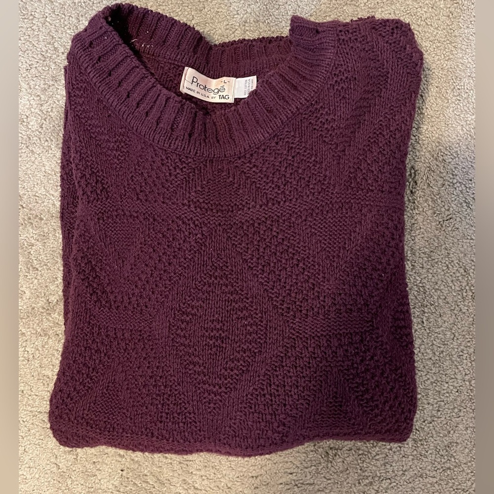 vintage plum sweater